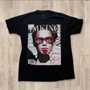 ImKing Black Graphic Tee